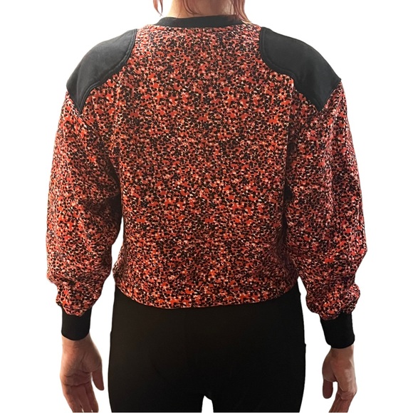 Women’s Rebecca Minkoff Red Floral Sara Sweatshirt pullover SZ XS - Picture 13 of 16